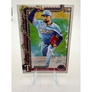 Nathan Eovaldi 2024 Topps Holiday Texas Rangers Baseball Card H47 Pitcher